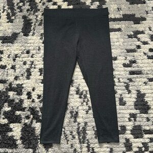 American Eagle Winter Heather Grey Thick Leggings XL Short